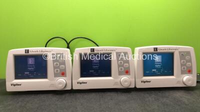 3 x Edwards Lifescience Vigileo Monitors (All Power Up, 1 with Cracked Casing-See Photo) *RI*