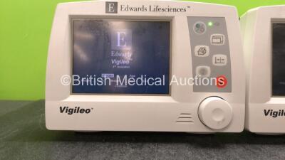 3 x Edwards Lifescience Vigileo Monitors (All Power Up, 1 with Cracked Casing-See Photo) *RI* - 2