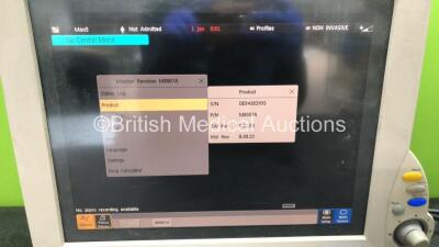 Philips M8007A IntelliVue MP70 Touch Screen Patient Monitor Software Revision K.21.58 (Powers Up) - 2
