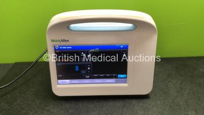 Welch Allyn Ref 65NXXE 6000 Series Vital Signs Monitor with SpO2 and NIBP Options (Powers Up with Cracked Casing-See Photo)