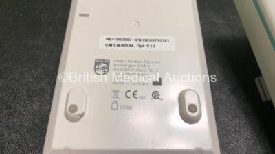 3 x Philips M3014A Module Including CCO/C0, CO2, Temp and Press Options (All with Cracked Casing- 1 with Missing Cover-See Photo) - 4