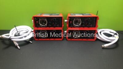 4 x Smiths - Pneupac paraPAC 200D MR Compatible Ventilators with Hoses