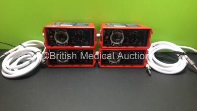 4 x Smiths - Pneupac paraPAC 200D MR Compatible Ventilators with Hoses