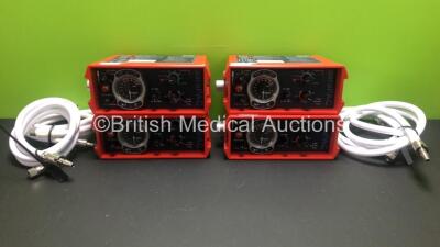 4 x Smiths - Pneupac paraPAC 200D MR Compatible Ventilators with Hoses