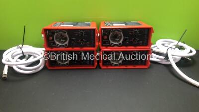 4 x Smiths - Pneupac paraPAC 200D MR Compatible Ventilators with Hoses