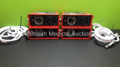 4 x Smiths - Pneupac paraPAC 200D MR Compatible Ventilators with Hoses