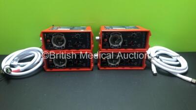 4 x Smiths - Pneupac paraPAC 200D MR Compatible Ventilators with Hoses