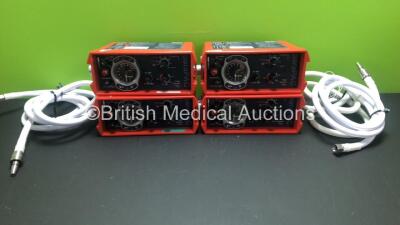 4 x Smiths - Pneupac paraPAC 200D MR Compatible Ventilators with Hoses