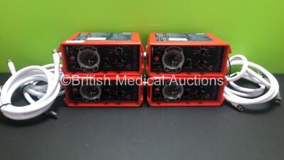 4 x Smiths - Pneupac paraPAC 200D MR Compatible Ventilators with Hoses