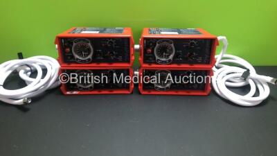 4 x Smiths - Pneupac paraPAC 200D MR Compatible Ventilators with Hoses