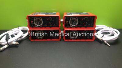 4 x Smiths - Pneupac paraPAC 200D MR Compatible Ventilators with Hoses