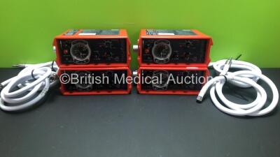 4 x Smiths - Pneupac paraPAC 200D MR Compatible Ventilators with Hoses