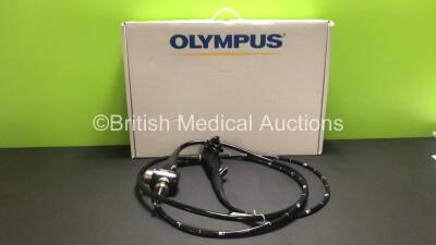 Olympus SIF-Q240 Video Enteroscope in Case - Engineer's Report : Optical System - No Fault Found, Angulation - No Fault Found, Insertion Tube - Leaking Bending Section Rubber, Light Transmission - No Fault Found, Channels - No Fault Found *2200055*