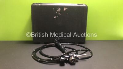 Olympus CF-H260DL Video Colonoscope in Case - Engineer's Report : Optical System - No Fault Found, Angulation - Not Reaching Specification, Insertion Tube - Kink at Grip, Light Transmission - No Fault Found, Channels - No Fault Found, Leak Check - No Faul