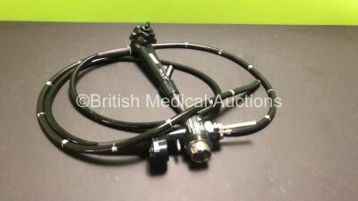 Olympus CF-H260DL Video Colonoscope in Case - Engineer's Report : Optical System - No Fault Found, Angulation - Not Reaching Specification, Insertion Tube - Kink at Grip, Light Transmission - No Fault Found, Channels - No Fault Found, Leak Check - No Faul - 2