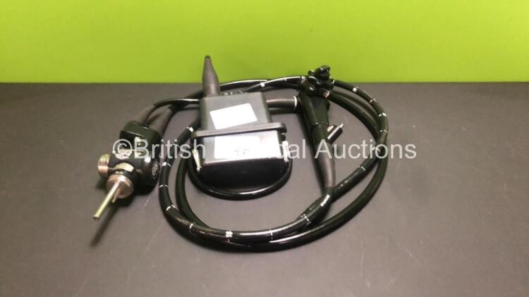 Olympus GF-UCT240 Video Ultrasound Gastroscope - Engineer's Report : Optical System - No Fault Found, Angulation - Not Reaching Specification, Insertion Tube - No Fault Found, Light Transmission - No Fault Found, Channels - No Fault Found, Leak Check - Un