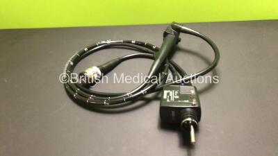 Fujinon Unknown Model Video Colonoscope in Case - Engineer's Report : Optical System - No Fault Found, Angulation - No Fault Found, Insertion Tube - Strained and Stained, Light Transmission - No Fault Found, Channels - No Fault Found *308A026* - 2