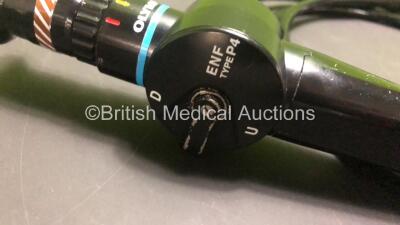 Olympus ENF-P4 Pharyngoscope in Case - Engineer's Report : Optical System - No Fault Found, Angulation - No Fault Found, Insertion Tube - Badly Kinked *1024994* - 3