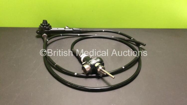 Olympus CF-240AL Video Colonoscope - Engineer's Report : Vertical Line Interference, Angulation - No Fault Found, Insertion Tube - No Fault Found, Light Transmission - No Fault Found, Channels - No Fault Found, Leak Check - No Fault Found *2210548*