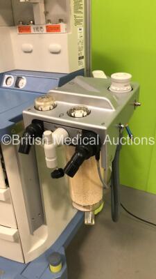 Drager Fabius GS Premium Anaesthesia Machine Software Version 3.34a Total Hours Run 4715 Total Ventilator Hours 858 with Bellows, Absorber and Hoses (Powers Up) *S/N ASFK-0142* **Mfd 2014* - 3