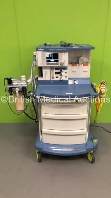 Drager Fabius GS Premium Anaesthesia Machine Software Version 3.34a Total Hours Run 4075 Total Ventilator Hours 767 with Bellows, Absorber and Hoses (Powers Up) *S/N ASFK-0173* **Mfd 2014**