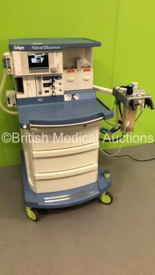 Drager Fabius GS Premium Anaesthesia Machine Software Version 3.34a Total Hours Run 5980 Total Ventilator Hours 683 with Bellows, Absorber and Hoses (Powers Up) *S/N ASFK-0139* **Mfd 2014** - 7