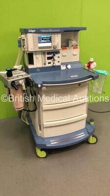 Drager Fabius GS Premium Anaesthesia Machine Software Version 3.34a Total Hours Run 10030 Total Ventilator Hours 1378 with Bellows, Absorber and Hoses (Powers Up) *S/N ASFK-0178* **Mfd 2014** - 5