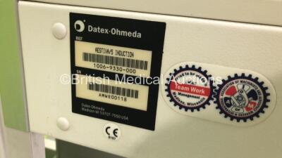 Datex-Ohmeda Aestiva/5 Anaesthesia Machine with InterMed Penlon Nuffield Anaesthesia Ventilator Series 200 and Hoses *S/N AMWE00118* - 5