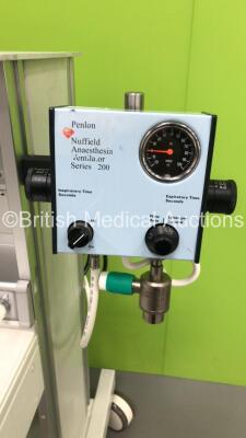 Datex-Ohmeda Aestiva/5 Anaesthesia Machine with Datex-Ohmeda Tec 6 Plus Desflurane Vaporizer, InterMed Penlon Nuffield Anaesthesia Ventilator Series 200 and Hoses *S/N AMWE00117* - 3