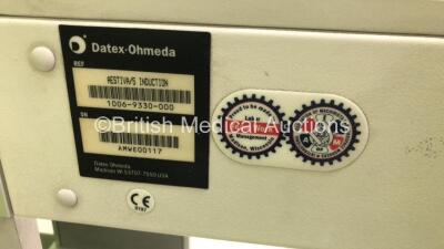 Datex-Ohmeda Aestiva/5 Anaesthesia Machine with Datex-Ohmeda Tec 6 Plus Desflurane Vaporizer, InterMed Penlon Nuffield Anaesthesia Ventilator Series 200 and Hoses *S/N AMWE00117* - 7