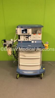 Drager Fabius GS Premium Anaesthesia Machine Software Version 3.34a Total Run Hours 3613 Total Ventilator Hours 853 with Bellows, Absorber and Hoses (Powers Up) *S/N ASFK-0184* **Mfd 2014*