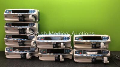 Job Lot of Pumps Including 6 x Carefusion Alaris GH Syringe Pumps, 1 x Alaris Asena GH MK III Syringe Pump and 1 x Cardinal Health Alaris GH Syringe Pump (All Power Up)