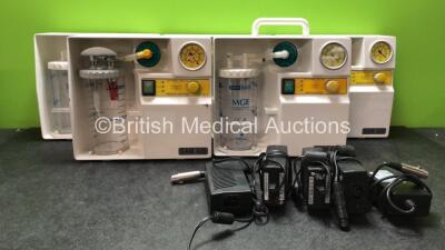 5 x SAM 420 Medical Suction Pumps with 5 x Cups and 5 x AC Power Supplies (All Power Up)