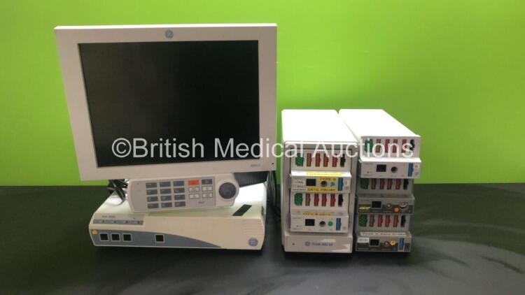 Job Lot Including 3 x GE TRAM 451N Multiparameter Modules with ECG, Temp/CO, BP, NBP and SPO2 Options, 1 x GE TRAM 400SL Multiparameter Module with ECG, Temp/CO, BP, NBP and SPO2 Options, 1 x GE TRAM 450SL Multiparameter Module with with ECG, Temp/CO, BP,