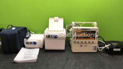 Mixed Lot Including 1 x Omron NE-C28-E Compressor Nebuliser (Powers Up) 1 x Omron AIR Pro Compressor (Powers Up) 1 x ProPaq Encore Patient Monitor Including ECG, NIBP, T1, T2, SpO2 P1 and Printer Options (Powers Up)