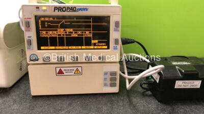 Mixed Lot Including 1 x Omron NE-C28-E Compressor Nebuliser (Powers Up) 1 x Omron AIR Pro Compressor (Powers Up) 1 x ProPaq Encore Patient Monitor Including ECG, NIBP, T1, T2, SpO2 P1 and Printer Options (Powers Up) - 3