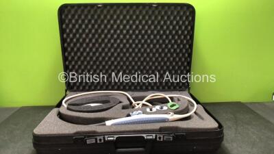 GE Medical Systems Model 6T Ultrasound Transducer / Probe In Carry Case *SN 83507* (Untested)