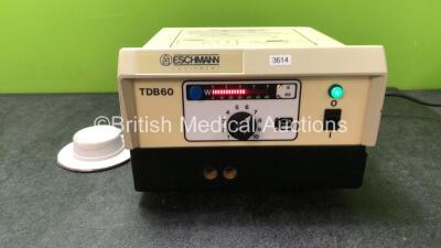 Eschmann TDB60 Electrosurgical Diathermy Unit with Footswitch (Powers Up)