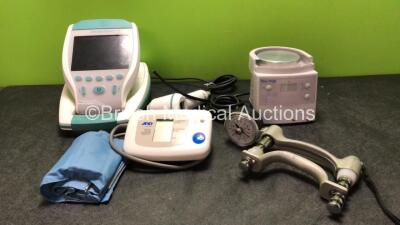 Mixed Lot Including 1 x Verathon BVI 9400 Bladder Scanner with 1 x Probe (Untested Due to Possible Flat Batteries) 1 x Fisher & PaykelMR850AEK Respiratory Humidifier (Untested Due to Cut Cable with Missing Casing-See Photos) 1 x AND UA-767 Digital BP Mete