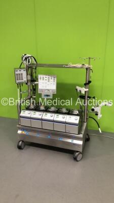 Maquet HL 20 Heart and Lung Machine with 5 x Roll Pumps, Control Console and Electronic Gas Blender (Powers Up) - 2