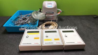 Mixed Lot Including 3 x Rondish Central Monitors, 1 x 10 Lead ECG Lead, 1 x Venaflow Elite Pump and Various Surgical Instruments