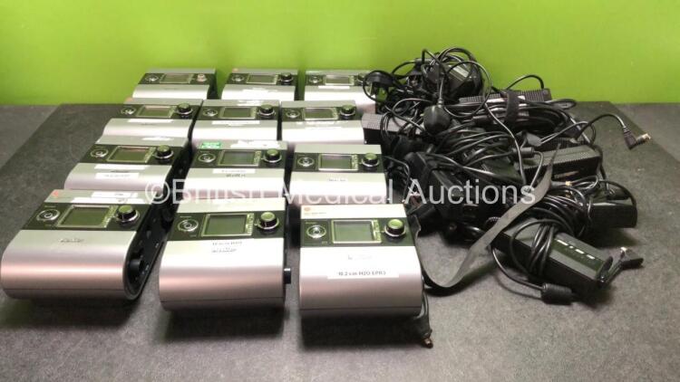 12 x ResMed S9 Escape CPAPs with 12 x Power Supplies (All Power Up)