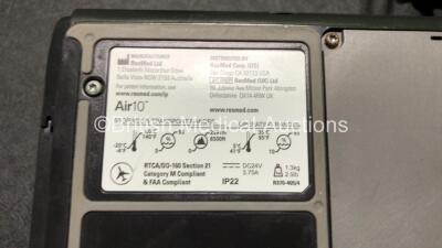5 x Resmed Airsense 10 Autoset CPAP Units with 2 x AC Power Supplies (All Power Up) *SN 23181961752, 23201080790, 23181193576, 23172246638, 23202733011* - 3