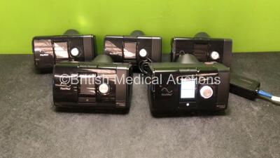 5 x Resmed Airsense 10 Autoset CPAP Units (All Power Up when Tested with Stock Power Supply-Power Supplies Not Included) *SN 23202734211, 23193346539, 23191151535, 23161957625, 23171646121*