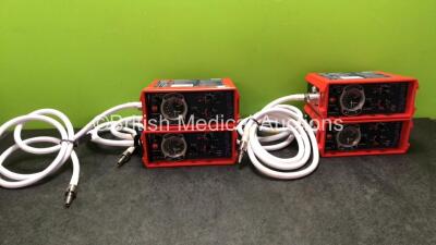 4 x Smiths paraPAC 200D MR Compatible Ventilators with Hoses