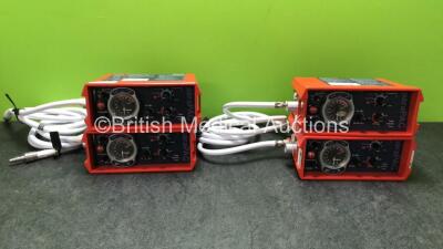 4 x Smiths paraPAC 200D MR Compatible Ventilators with Hoses