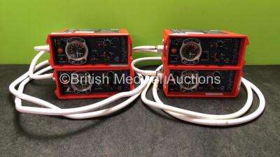 4 x Smiths paraPAC 200D MR Compatible Ventilators with Hoses