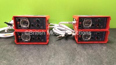 4 x Smiths paraPAC 200D MR Compatible Ventilators with Hoses