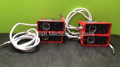 4 x Smiths paraPAC 200D MR Compatible Ventilators with Hoses