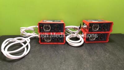 4 x Smiths paraPAC 200D MR Compatible Ventilators with Hoses